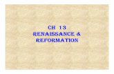 CH 13 RENAISSANCE & REFORMATION
