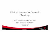 16-Oct Ethical Issues in Genetic Testing AHousholder