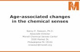 Age-associated changes in the chemical senses