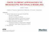 FINITE ELEMENT APPROACHES TO MESOSCOPIC MATERIALS …