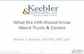 What the CPA Should Know About Trusts & Estates