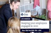 Keeping your employees engaged in 2021