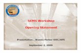 SEMS Workshop Opening Statement - Huffington Post