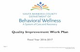 Quality Improvement Work Plan