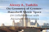 On Geometry of Gromov- Hausdorff Metric Space