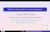 Optimal observation for wave equations