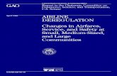 AIRLINE DEREGULATION: Changes in Airfares, Service, and ...
