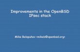 Improvemen'rs in The OpenBSD