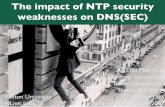 The impact of NTP security weaknesses on DNS(SEC)