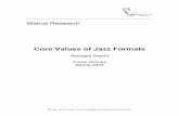 Core Values of Jazz Formats - Walrus Research