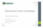 Advanced Fuels Campaign