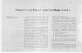 Hamming ErrorCorrecting Code
