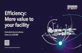 Efficiency: More value to your facility