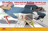 Safe maintenance poster - HSE