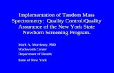 Implementation of Tandem Mass Spectrometry: Quality ...