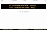 Properties of Molecular Crystals from Density-Functional ...