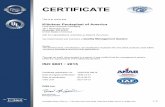 ACCR ED ISO/IEC 17021 MANAGEMENT SYSTEMS CERTIFICATION BODY OF