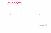 Avaya CallPilot 5.0 Library Listing