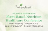 3rd Annual International Plant-Based Nutrition Healthcare ...