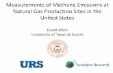 Measurements of Methane Emissions at Natural Gas Production