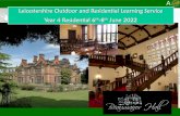 Leicestershire Outdoor and Residential Learning Service ...