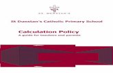 Calculation Policy 2016 - stdunstans.surrey.sch.uk