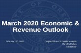 March 2020 Economic & Revenue Outlook