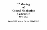 1st Meeting of Central Monitoring Committee