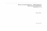 Documentation: Windows Documentation
