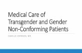 Medical Care of Transgender and Gender Non-Conforming Patients