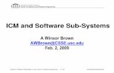 ICM and Software Sub-Systems