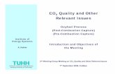 CO2 Quality and Other Relevant Issues