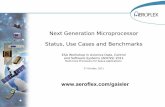 Next Generation Microprocessor Status, Use Cases and ...