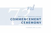 WESTCHESTER COMMUNITY COLLEGE COMMENCEMENT …