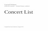 Listed by concert date - Concord Orchestra
