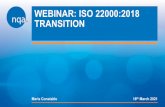 WEBINAR: ISO 22000:2018 TRANSITION - NQA