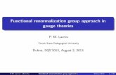 Functional renormalization group approach in gauge theories