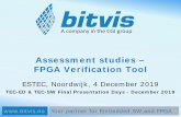 Assessment studies – FPGA Verification Tool