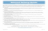 Résumé Writing Guide