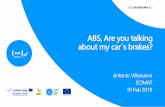 ABS, Are you talking about my car s brakes? - CIM