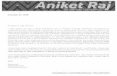 AniketRaj TechnicalArtist CoverLetter Resume