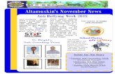 Altamuskin’s November News