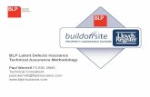 BLP Latent Defects Insurance Technical Assurance Methodology