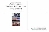 State of Vermont Annual Workforce Report