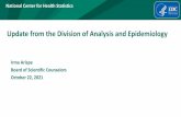 Update from the Division of Analysis and Epidemiology