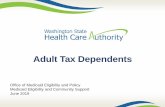 Adult Tax Dependents - Wa