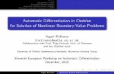 Automatic Differentiation in Chebfun for Solution of ...