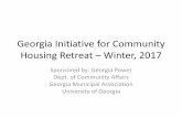 Georgia Initiative for Community Housing Retreat –Winter, 2017