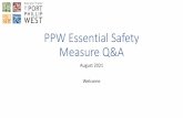 PPW Essential Safety Measure Q&A