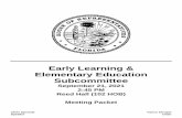 Early Learning & Elementary Education Subcommittee